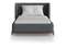 Кровать Basic спальное место 90*200 см (светло-серый, твид)