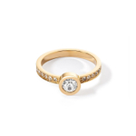 Кольцо Coeur de Lion Crystal-Gold 16.5 мм 0228/40-1816 52
