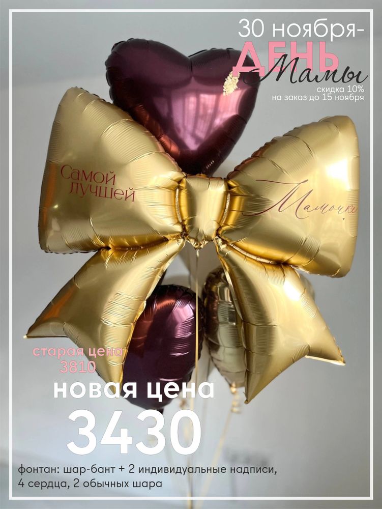 Воздушные шары маме, шары на день матери №4125