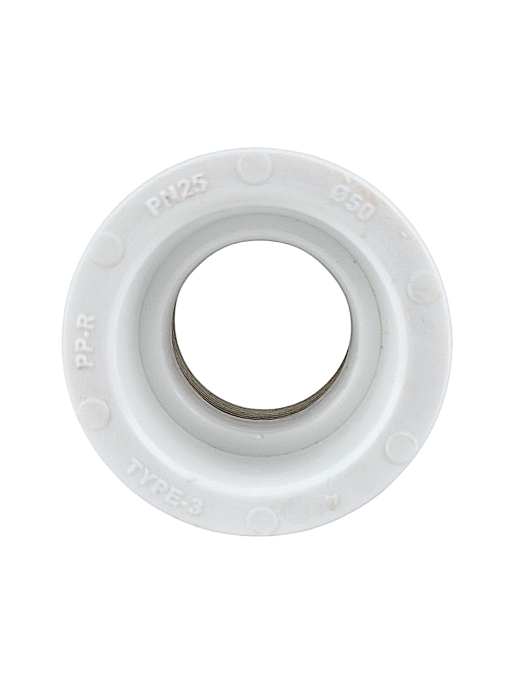 Муфта комбинированная под ключ PPR внутренняя резьба  50х1 1/2,  белый, РТП (24/2)