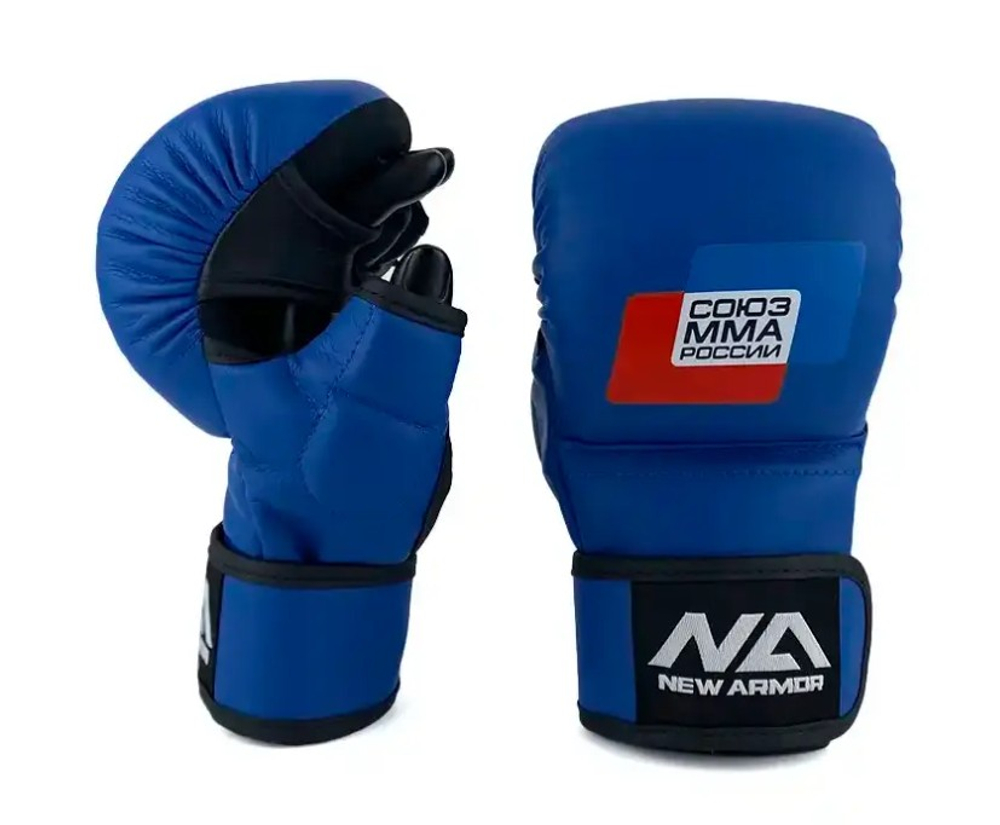 Перчатки NEW ARMOR СОЮЗ ММА RS синие