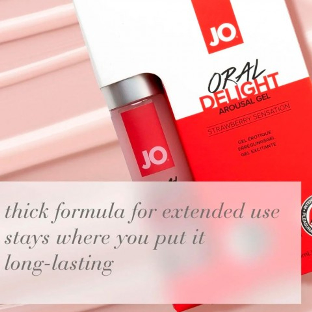 Стимулирующий гель для оральных ласк с десенсибилизацией Oral Delight Strawberry Sensation - 30 мл