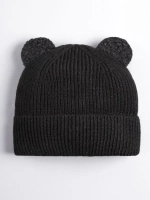 Шапка с ушками вязаная для детей