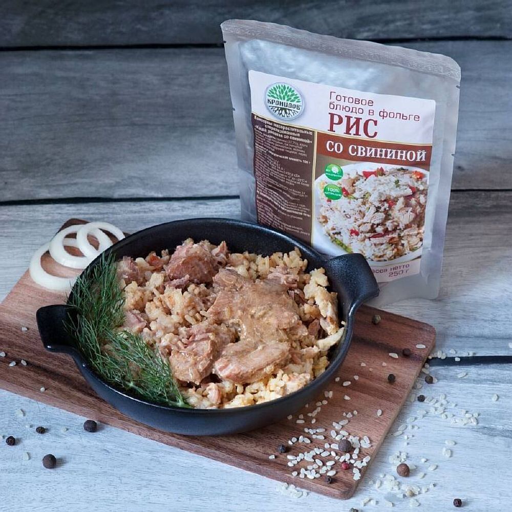 Каша рисовая со свининой Кронидов 250гр