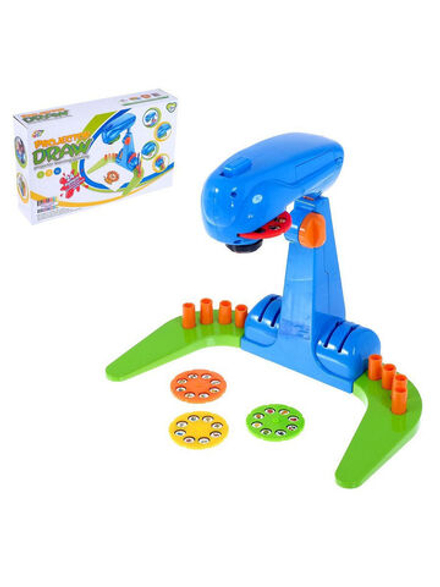 Проектор «Учимся рисовать», со слайдами и фломастерами, световые эффекты