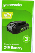 Аккумулятор GREENWORKS G24B2 24V,2 А.ч,LED индикатор,Li-ion (2926707)