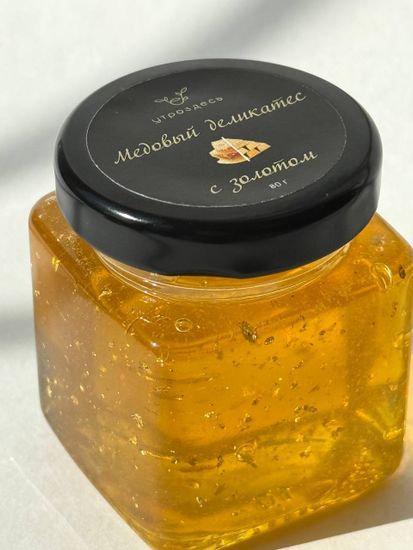 Медовый деликатес с золотом "Golden Delicacy", 80 г