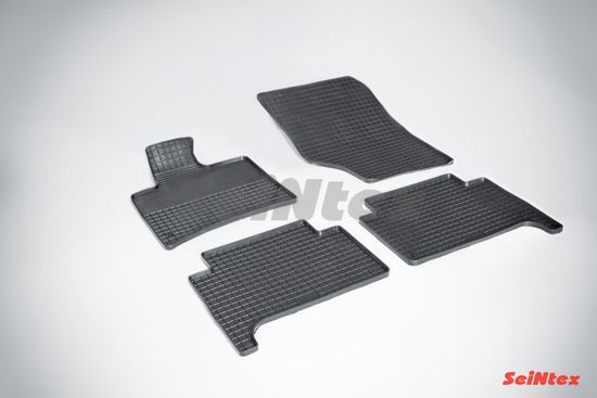 Резиновые коврики в салон Audi Q7 (2005-2015) "Сетка"