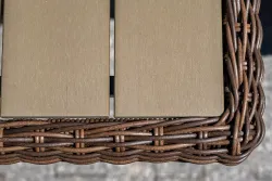 "Бергамо" плетеный обеденный стол, цвет коричневый