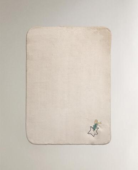 ZARA HOME ДЕТСКИЙ ФЛИСОВЫЙ ПЛЕД «МАЛЕНЬКИЙ ПРИНЦ», ЭКРЮ