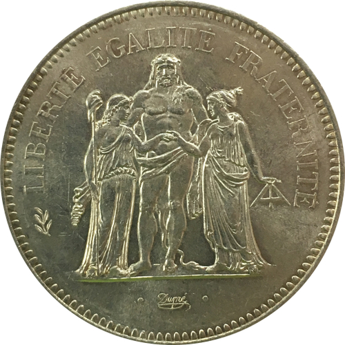 50 франков 1977 год (XF-AU)