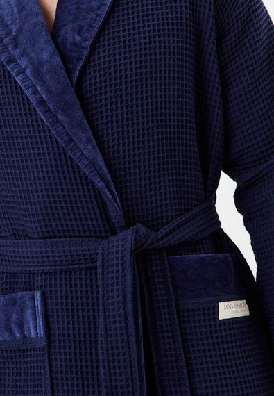 Михаэль (синий) M Халат махровый