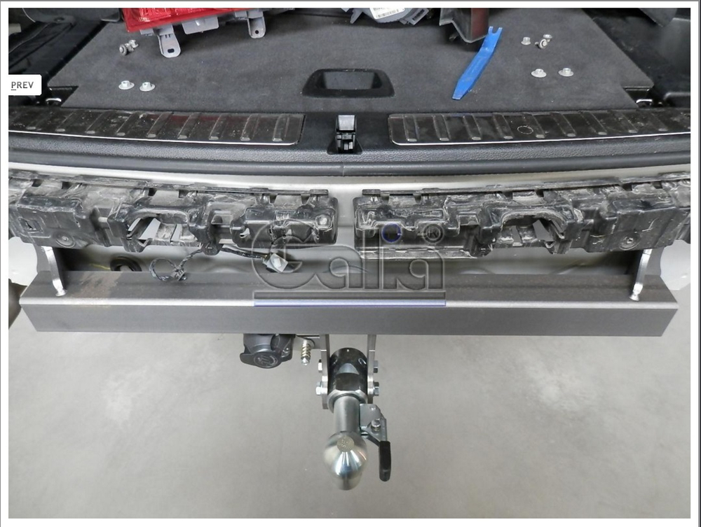 Фаркоп оцинкованный Galia B019C для BMW X3 2010-2017, X4 2014-2018(паспорт и сертификат в комплекте)(без электрики)