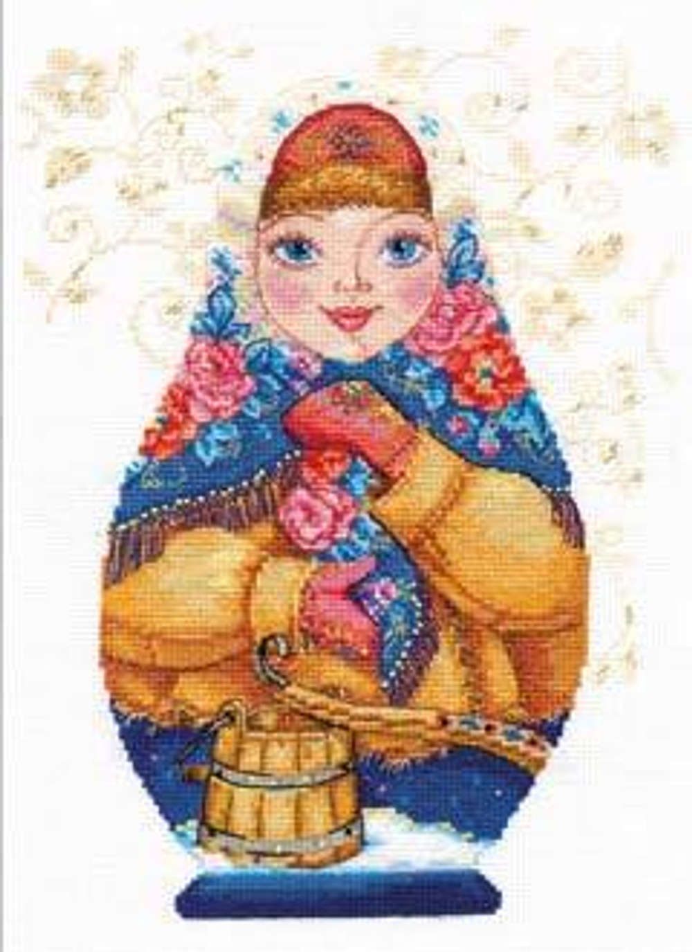 Артикул: 6-07¶Размер: 19х26¶Техника вышивания: счетный крест ¶Канва: Aida 16, Gamma, белого цвета, 1
