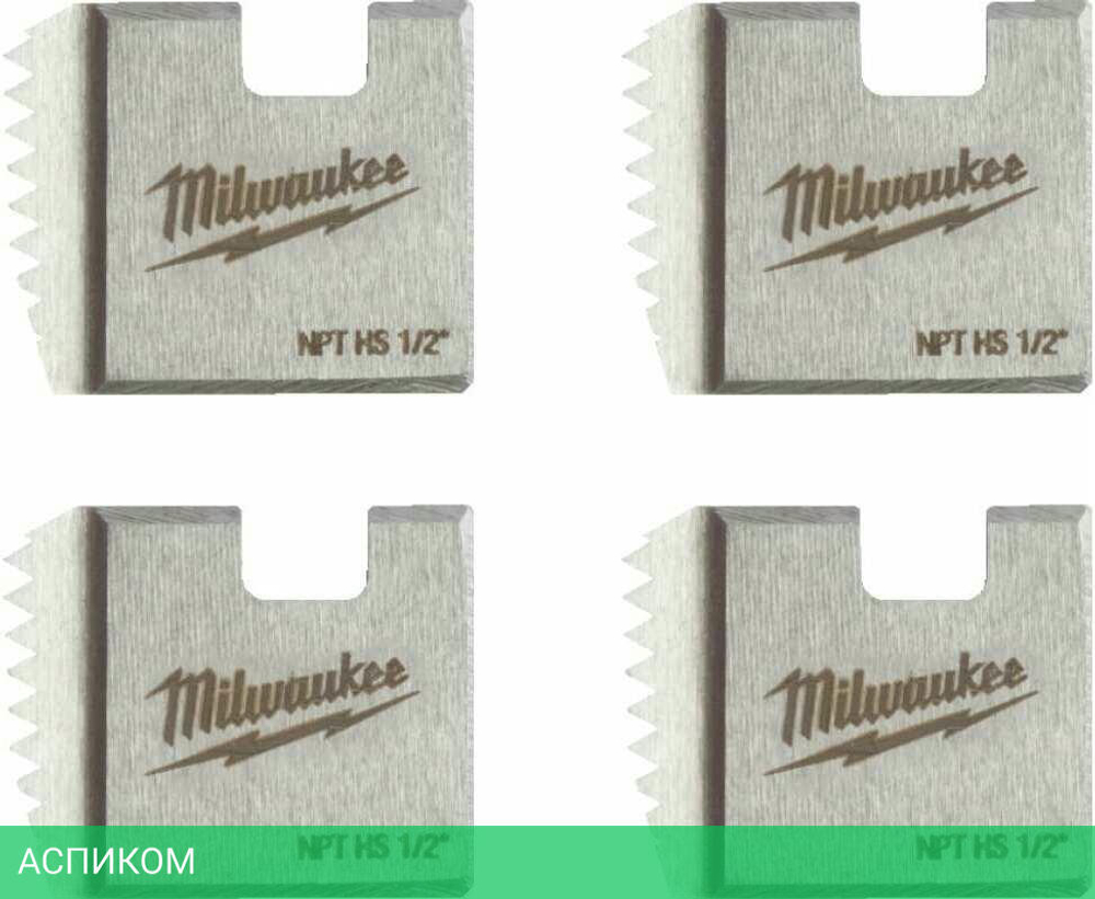 Плашка для резьбонарезного инструмента Milwaukee FPTD 1/2" NPT HS (48361107)
