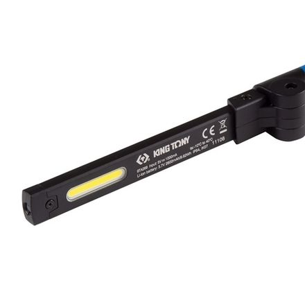 Цена на KING TONY (9TA268A) Фонарь светодиодный, шарнирный, магнит, 1+1 элементов, Li-Ion, 3,7 В