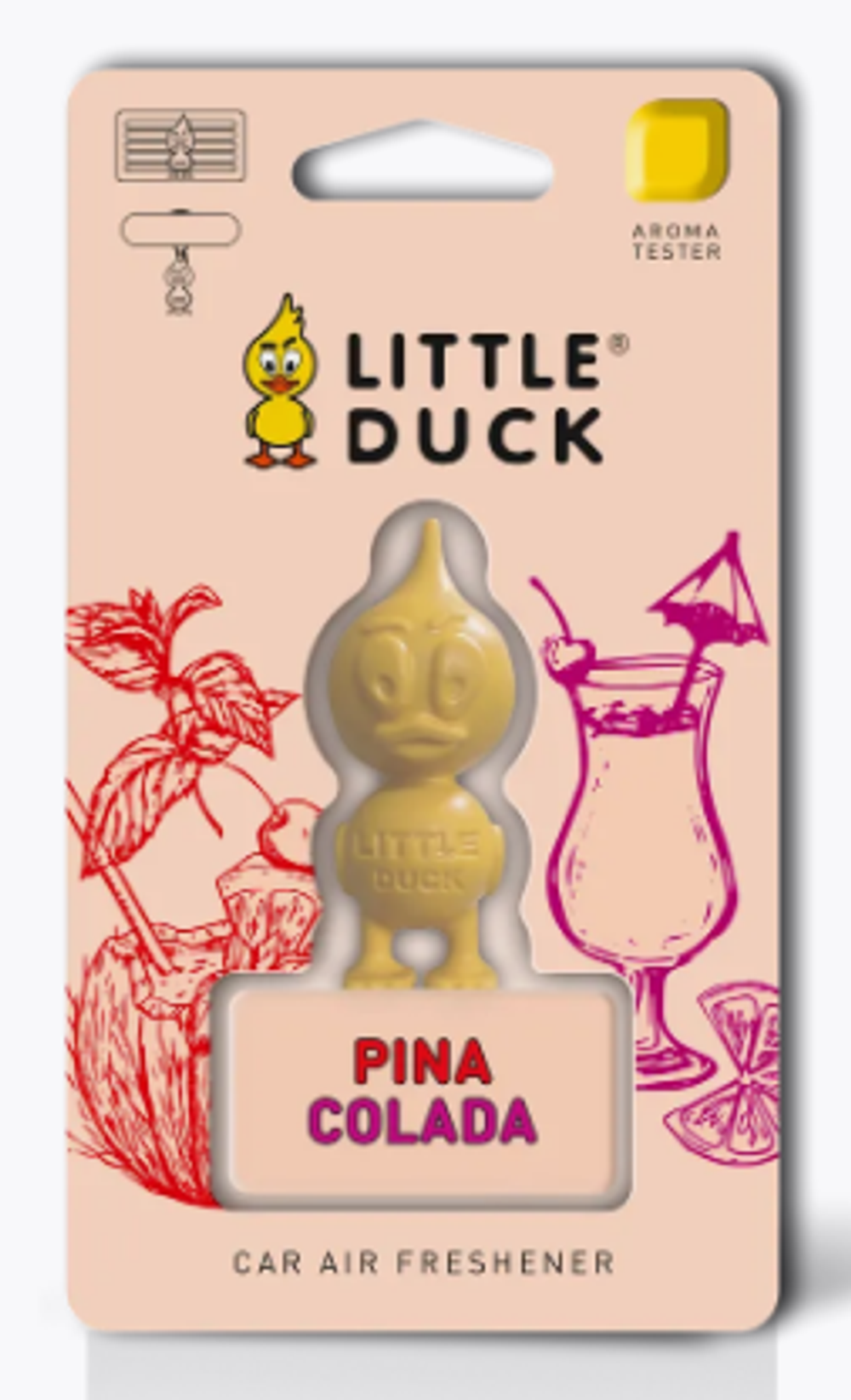 Ароматизатор-игрушка MIODORE 3D -Polymer "LITTLE DUCK" LD-12 PINACOLADA