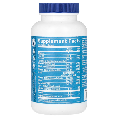 The Vitamin Shoppe, B-Complex 100, витамины группы B, 100 мягких таблеток