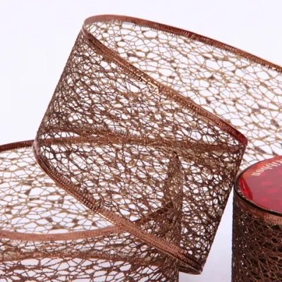 Лента для декорирования «Сказка» 6,3 см, 2,7 м, Шоколад