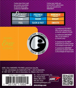 Струны для акустической гитары Elixir Nanoweb 11002 (10-47)
