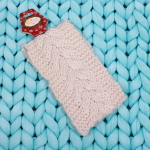 Повязка на голову теплая «Winter city - Коса, микс 6 цветов, 10*20см (Подвес Кокетка - Зима)