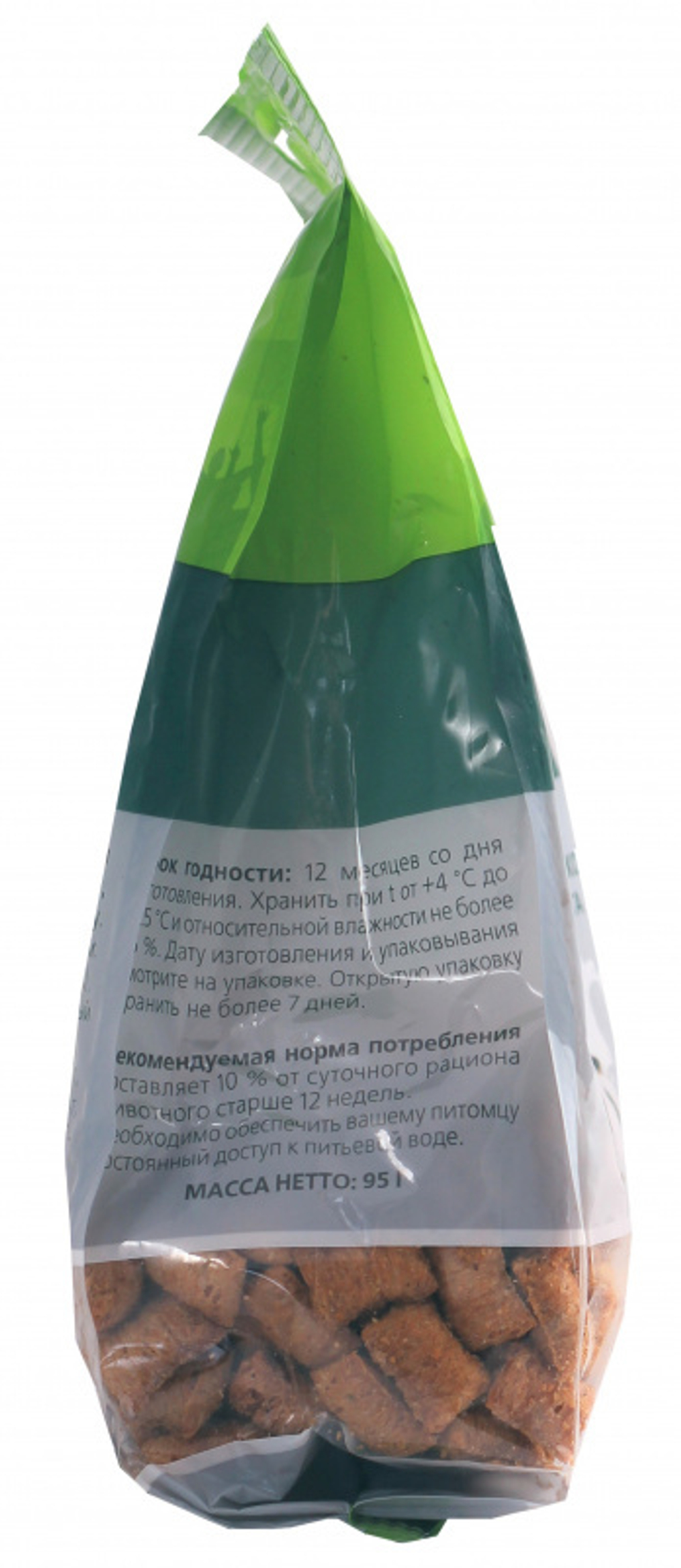 TitBit лакомство для собак Хрустящие подушечки с начинкой кролик и творог для щенков 95 гр.