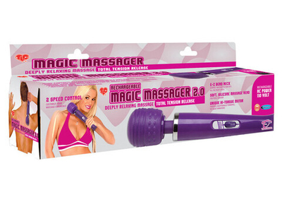 Перезаряжаемый Массажер TLC Magic Massager 2.0 (Цвет: фиолетовый)