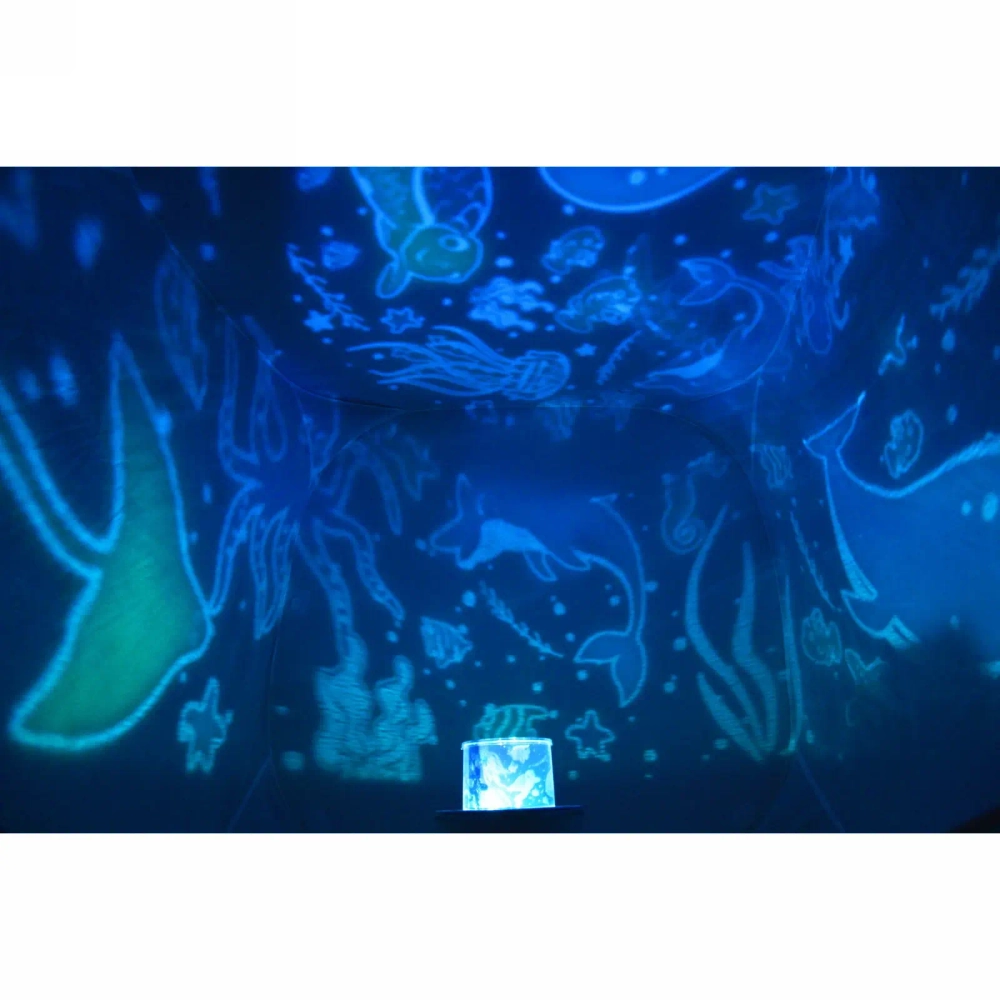 Диско-шар «Fantasy - Зайка» (в комплекте 6 картинок) 13*14 см, 5 реж, батарейки 4хАAА, USB, RGB (220V)