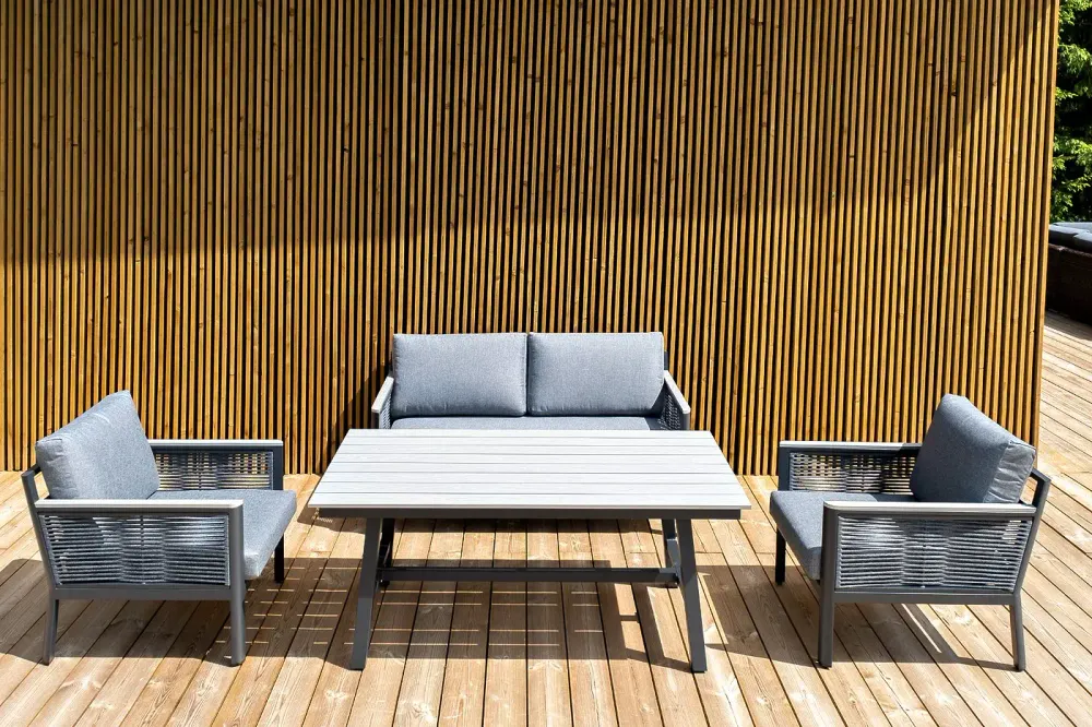 "Сан Ремо" комплект садовый для лаунж-зоны серый