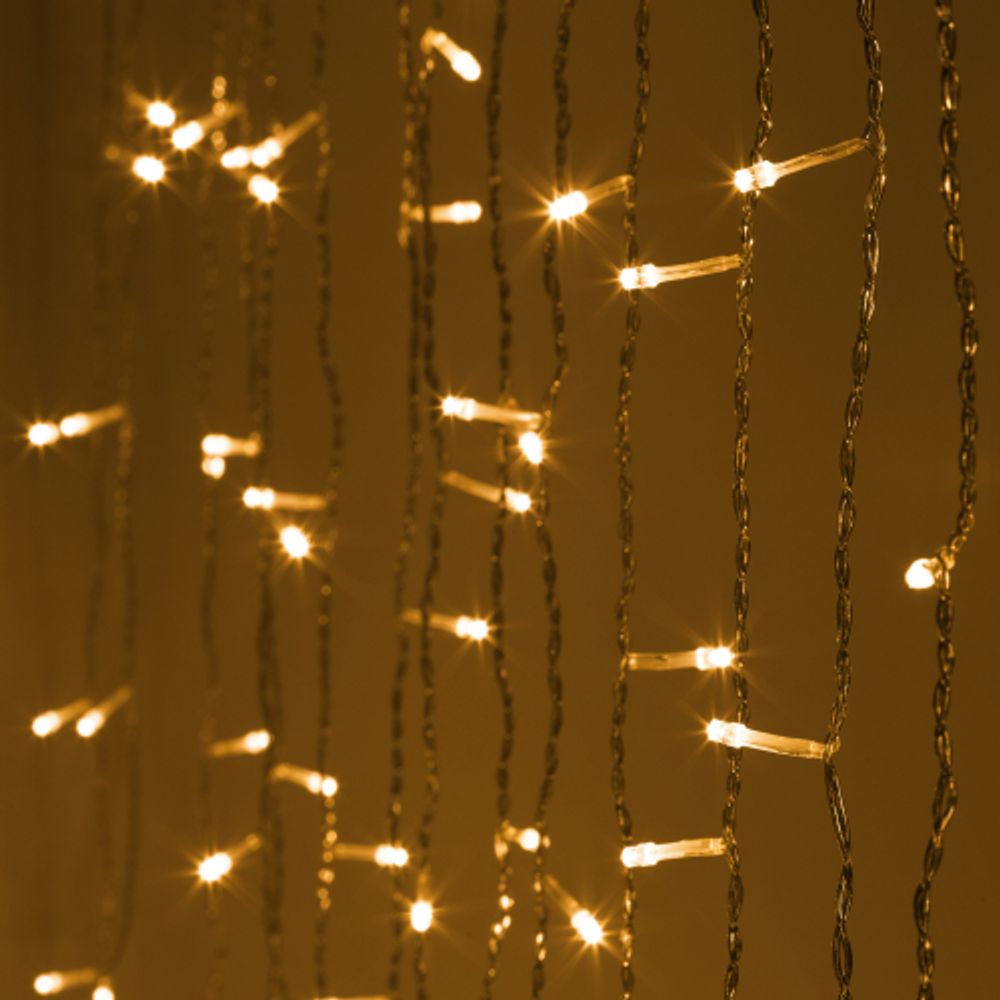 Светодиодная новогодняя гирлянда Intro Holiday INZL-01W занавес 3*2 метра теплый белый 240 led 220 в | 