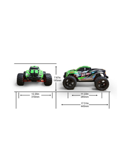 Радиоуправляемый монстр Remo Hobby GT Brushless (оранжевый) 4WD 2.4G 1/10 RTR