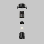 Встраиваемый светодиодный светильник Maytoni Dip DL116-10W-3K-B