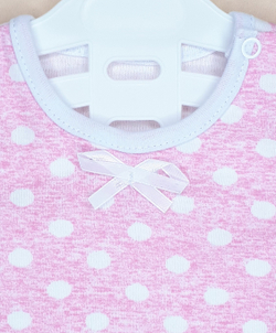 Боди Горошек (розовый)