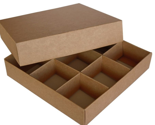 Коробка для конфет 9шт с окном ПВХ 80*80 мм (крафт)