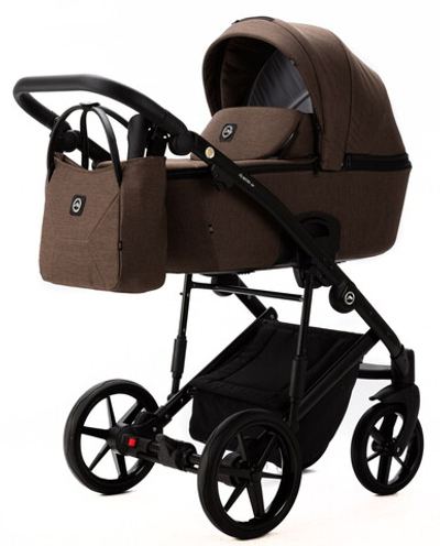 Детская коляска Adamex Mobi Lux New 3 в 1 MN-TK51 КОРИЧНЕВЫЙ