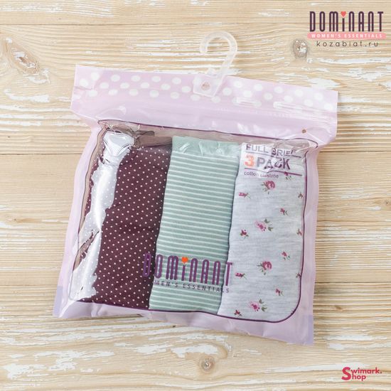 Трусики женские DOMINANT 55000-184, FULL BRIEF, 3 шт. в уп.