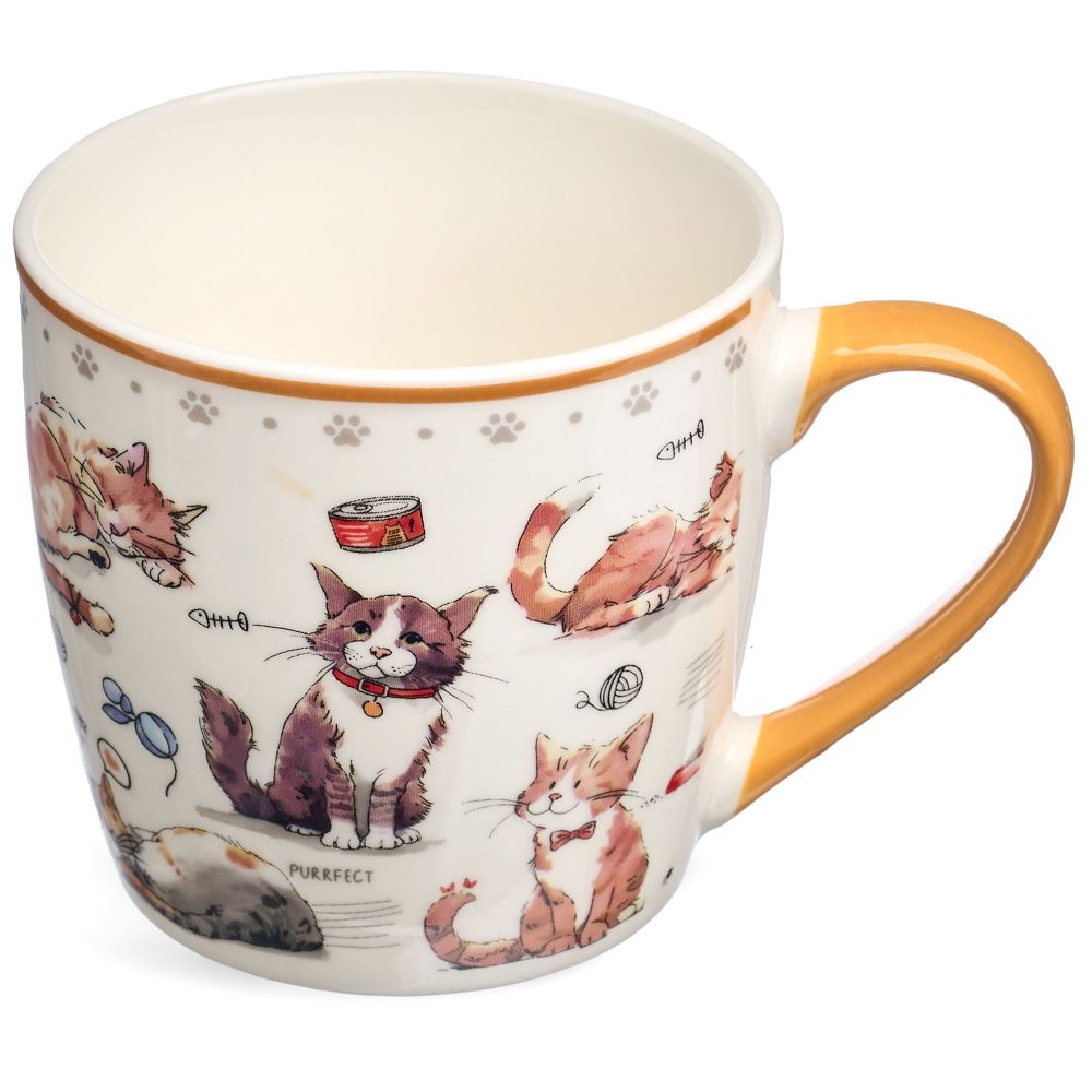 НАБОР ДЛЯ ЗАВТРАКА LEFARD "CATS", 2 ПР.: САЛАТНИК 500МЛ, КРУЖКА 345МЛ