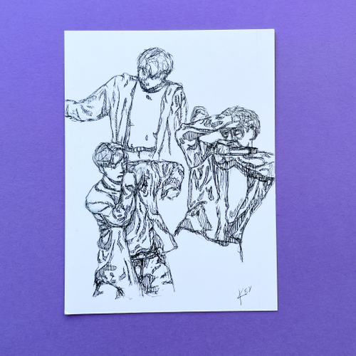 Открытка / artkeys_ / BTS / "Чонгук"