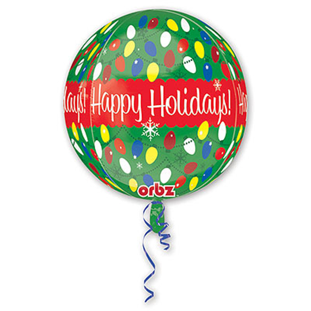 А 3D СФЕРА 16" Шары новогодние G20