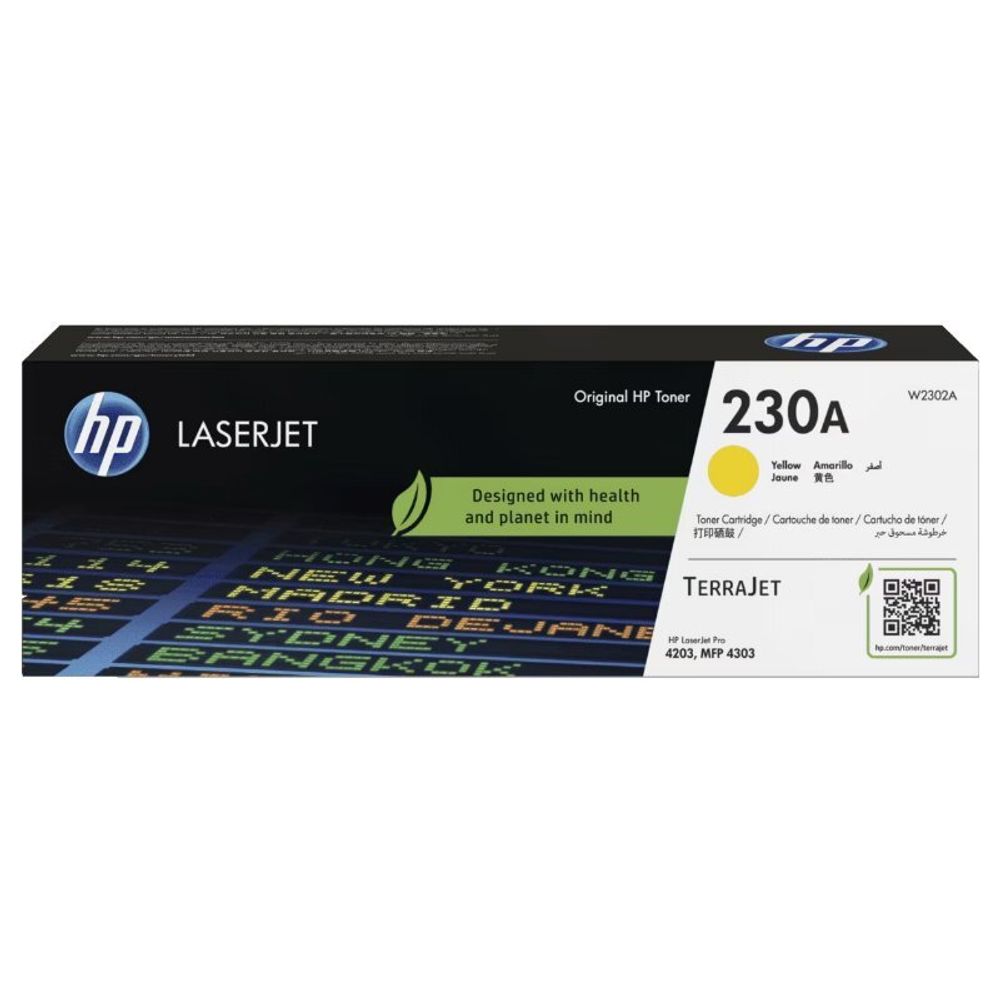 Картридж HP W2302A (230A) для Color LaserJet 4202/4302 желтый (1.8K)