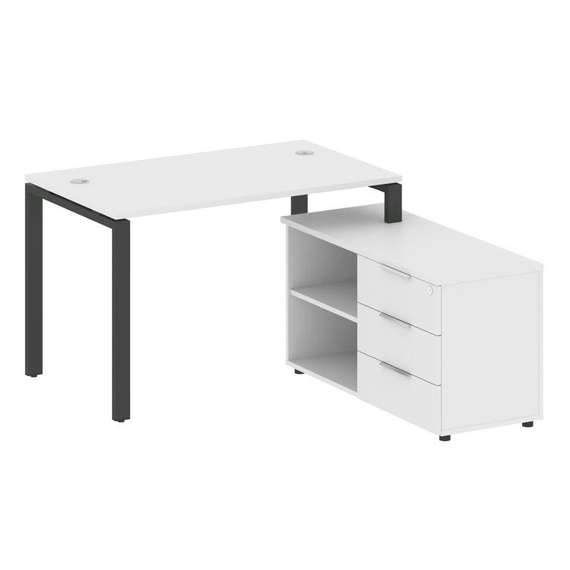 Метал Систем Рабочая станция с тумбой на П-образном м/к БП.РС-СТС-2.2 (R)