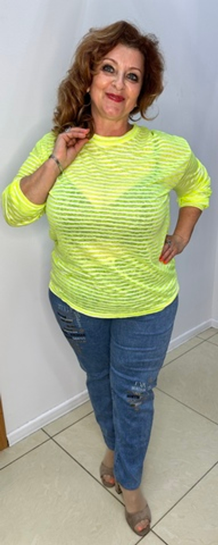 Блузон-туника в полоску