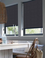 Рулонные шторы "Камила цвет темно-серый"