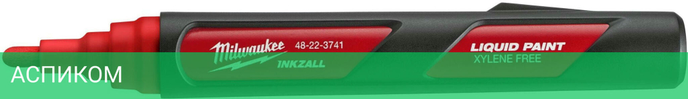 Маркер строительный Milwaukee Inkzall красный (4932492143)