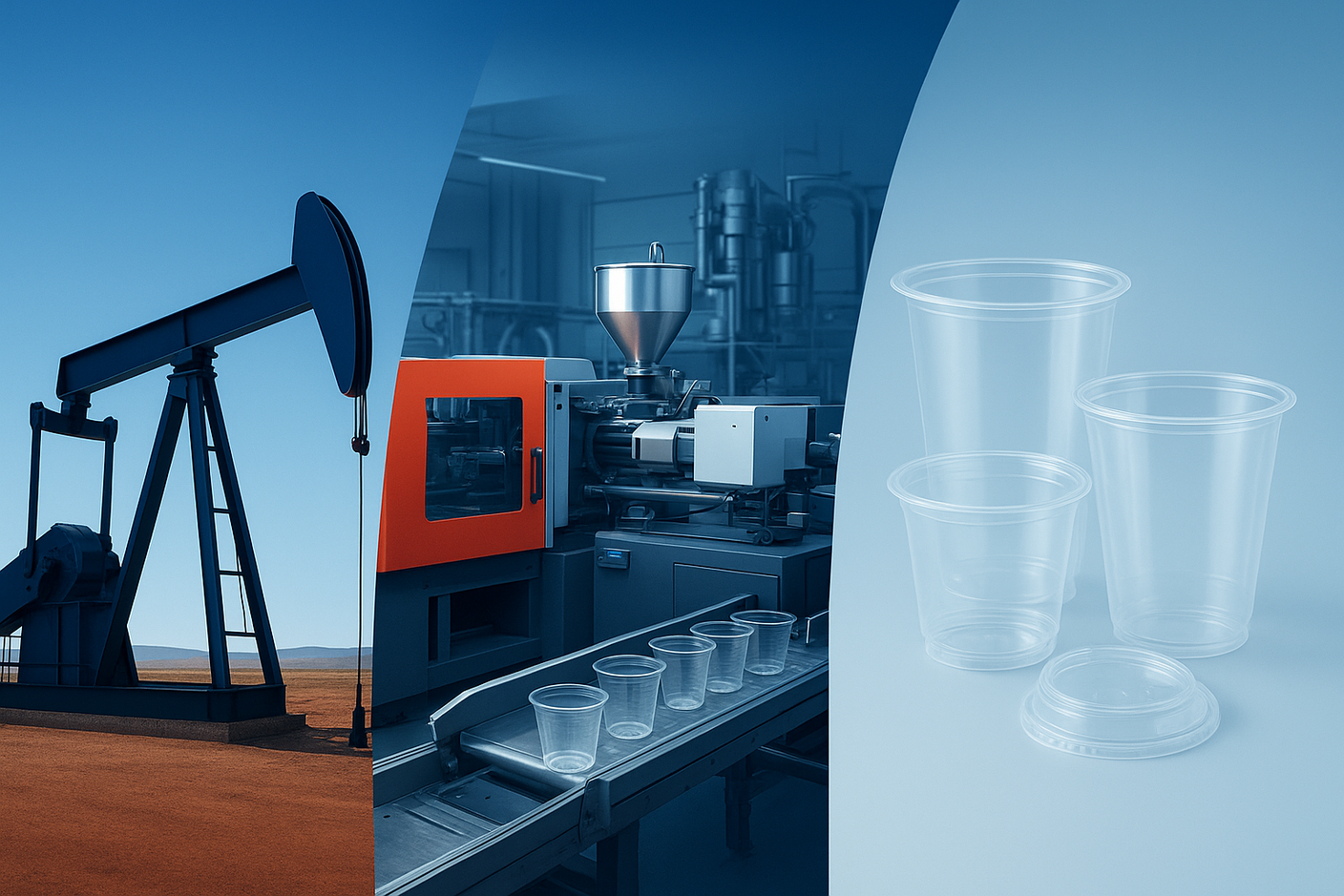 🏭 Как делают пластик — из нефти до стакана 🛢️➡️🥤