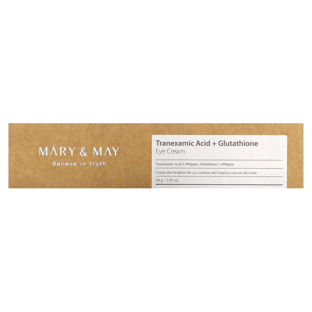 Mary & May, Крем для кожи вокруг глаз с транексамовой кислотой и глутатионом, 30 г (1,05 унции)