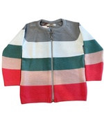 Кофта для девочек р-р 92-98, молоко/мята/розовый 2114