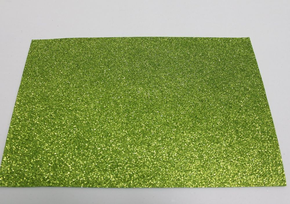 `Фоамиран &quot;глиттерный&quot; с клеевой основой, Китай, толщина 2 мм, размер 20x30 см, цвет зеленый, Арт. Р-ФИ0020