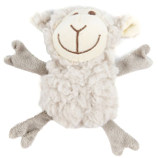 AROMADOG Senior Игрушка для собак Овечка кругляш, с пищалкой, 14 см серая