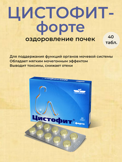 Цистофит-форте - оздоровление почек, 40 таблеток по 550 мг